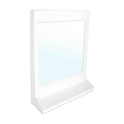 SPECCHIO RETTANGOLARE CON MENSOLA MODELLO ATHENA Misura: Bianco