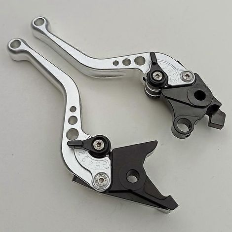 Accessoires pour moto SV1000/S : frein, embrayage hydraulique, klaxon, réglage, poignée en alliage d'aluminium, tige de frein (argent 2) (1/5)