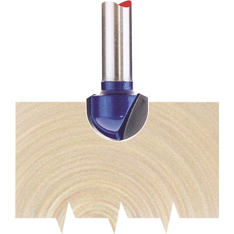 Draper 75345 TCT Router Bit, 1/4"" Core Box, 12.7 x 6.35mm Radius
