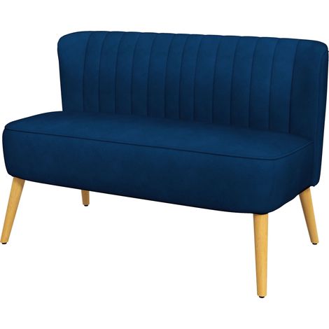 2 sitzer sofa blau holzbeine 117 x 565 x 77 cm 211772975 211772975 (1/5)