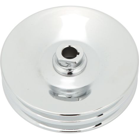 Poulie de pompe de direction assistée avec rainure de clavette, arbre de 5/8 po, double gorge, référence 26028613, pour moteur SBC BBC 350 454 (1/5)
