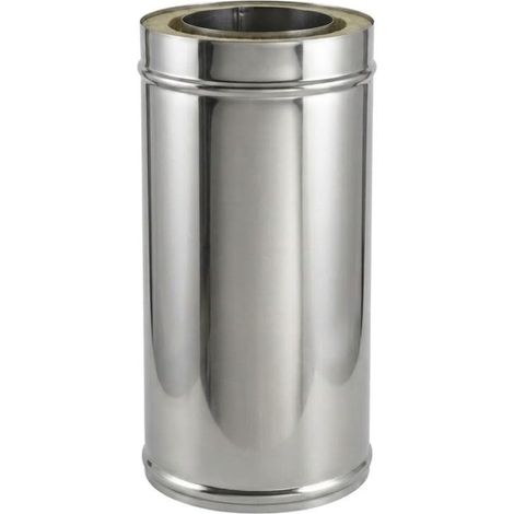 MAKA Modulo Lineare 500 mm Canna Fumaria Doppia Parete Aria Inox Inox Ø 200 mm (esterno 250) (1/5)