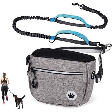 Gürteltasche mit Leine für joggende Hunde