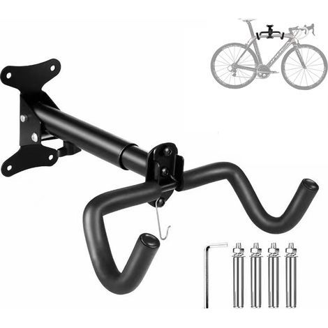Ausziehbarer, wandmontierter Fahrradständer für die Garage, platzsparender vertikaler Mountainbike-Ständer, Mountainbike-Ständer, Wandhaken für Fahrräder, vertikaler Fahrradaufbewahrungsständer (1/4)