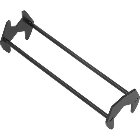 Clé multifonctionnelle noire pour robinet, en acier au carbone robuste, pour salle de bain et maison (grand format). (1/5)