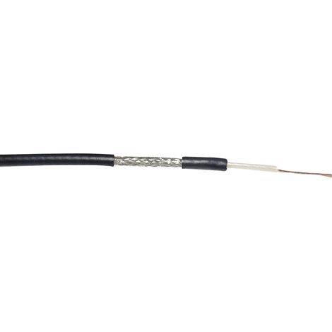 VOKA Kabelwerk 304660-87-100 Koaxialkabel Außen-Durchmesser: 2.67 mm RG174 A/U 50 Ω Schwarz 100 m