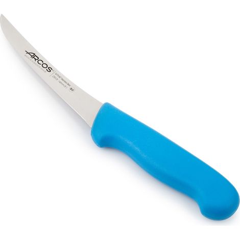Couteau à désosser Arcos Couleur - Prof 291323 acier inoxydable Nitrum et mango Lame ergonomique en polypropylène bleu et lame de 14 cm, vitrine. (1/5)