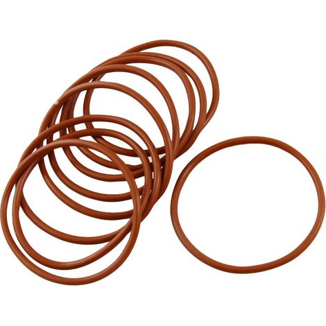 10Pcs Flexible Silicone Joint Torique Joint d'étanchéité Rondelle 52mm x 58mm x 3mm (1/2)