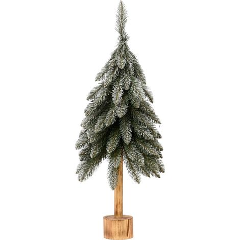Mini-Baum grün/weiß beschneid Ø 40 cm H: 95 cm