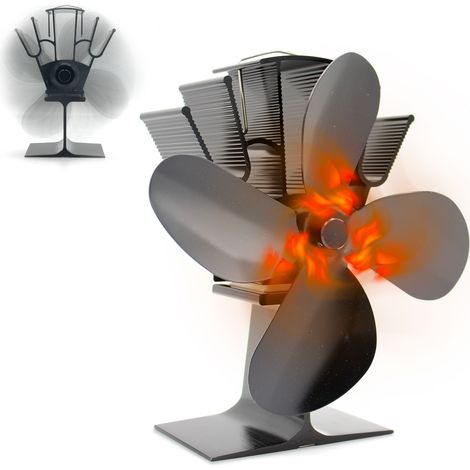 Ventilateur Cheminée FISHTEC gain de chaleur (1/5)