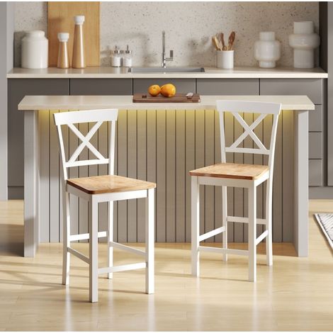 sedia sala da pranzo 41,5x46,5x96 cm legno rustico OKMYHOME (1/5)