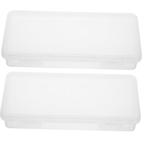 Lot De 2 Boîtes De Rangement Moyenne Taille Étanches En Plastique Pour Pièces, Et, Accès Tiroirs Facile, Utilisation Bureau Et Caisse Enregistreuse (1/5)