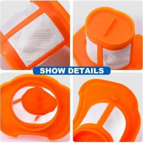 Filtre - Pour Balai Aspirateur Sans Sac HHVKF10 - Haute Résistance - Lot De 3 (1/5)