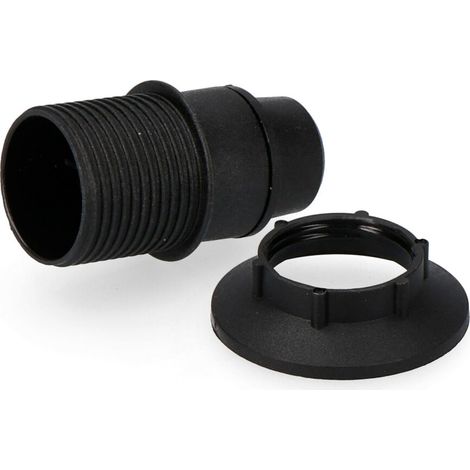 Douille à Visser Noire E14 + Anneau 44025 Sous Emballage Edm Solera (1/2)