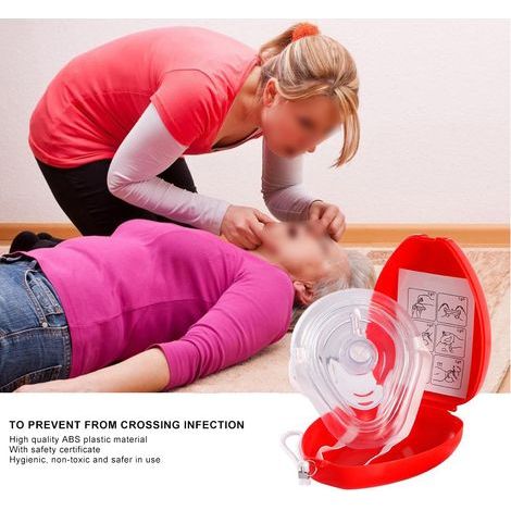 Masque de Ventilation d'Urgence pour RCR - Appareil de Réanimation Cardio-Pulmonaire Portable