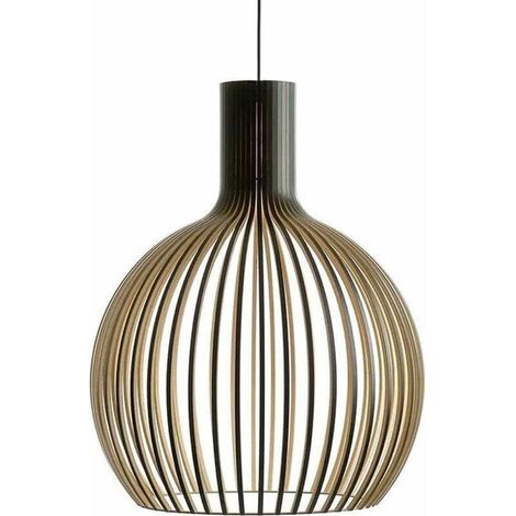 Lámpara de techo, lámpara colgante redonda de estilo nórdico clásico, gran lámpara colgante de bambú trenzado, lámpara trenzada para isla de cocina o mesa de comedor, lámpara colgante de estilo bohemi (1/4)