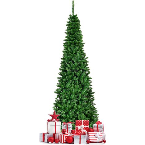 Arbre de Noël Artificiel 225 cm avec 150 Lumières LED Sapin Artificiel avec 1085 Branches (1/2)