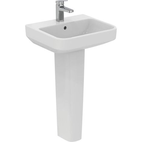 Ideal Standard I.Life B Basin and Full Pedestal 500mm Wide - 1 Tap Hole (1/5)