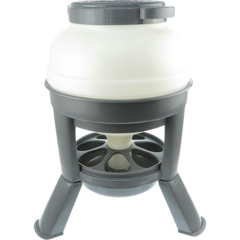 Mangeoire en plastique sur pieds, 20 Litres, pour poules - animallparadise