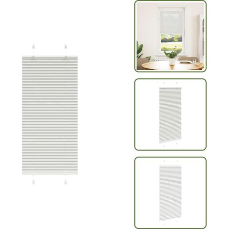 The Living Store Plissee Hellgrau 65x150 cm Stoffbreite 64,4 cm Polyester - Fensterrollos (1/5)