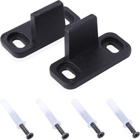 2pcs Sliding Door Panel, Bottom Track for Barn Doors, Adjustable Bottom Track Fittings Without Gap YMYNY (1/4)
