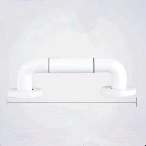 30CM blanc Barre D'appui WC. Barres D'appui de Salle de Bain avec Antidérapante. Poignée de Acier Inox. de Maintien Douche avec Cercles lumineux-avec Bride de Recouvrement (1/5)