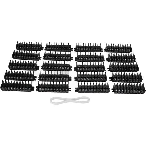 200 bornes de jonction 10A, bloc en zinc plaqué conductivité électrique 600V, lot de 200 pièces (1/5)