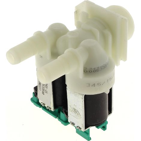 Wassereinlassventil für Waschmaschinen, 2-Wege, 180° Kompatibel mit Balay Eurowasher Modelle: 3TE60100A/01, 3TS50100A/15, 3TS945A/01 Artikelnummern: 10031360, 00171261, 00428210 (1/3)