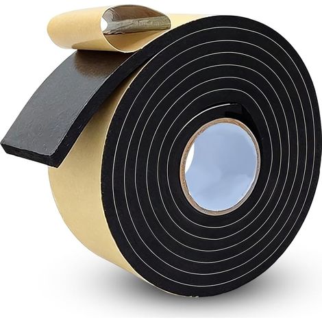 Self Adhesive Foam Rubber Seal Strip for Window Door Seal EVA Foam Sound Insulation Vibration Protection Furniture Protector 100mm x 3mm x 3m (1/5)
