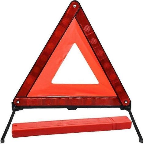 Triangle de signalisation automobile conforme à la norme ECE R27 (2024), pliable (1/4)
