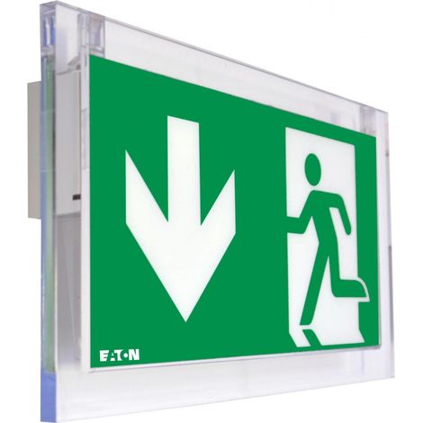 Éclairage de sécurité BAES d'évacuation 45lm – Indice de protection IP40 – Installation murale, plafond ou suspendue – Confort visuel optimal – Cooper