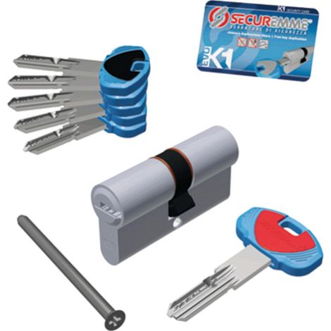 CILINDRO SAGOMATO PROFILO EUROPEO "EVOK1" 1+5 CHIAVI 0K11 SERIE 3100 30-45