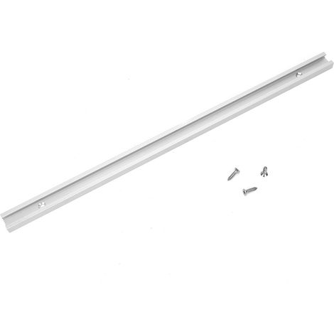 Gabarit de rail d'onglet à rainure en T en alliage d'aluminium, outil de menuiserie pour dalles coulissantes non poreuses (300 mm)