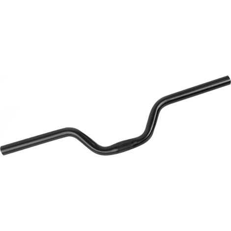Guidon relevé en aluminium pour vélo à pignon fixe 25,4 mm x 520 mm (noir) (1/5)