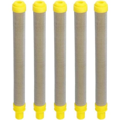 5 Pièces 100 Filtres à Mailles pour les Pistolets de Peinture Pulvérisateurs Airless Wagner éléments de Filtre en Acier Inoxydable (1/4)