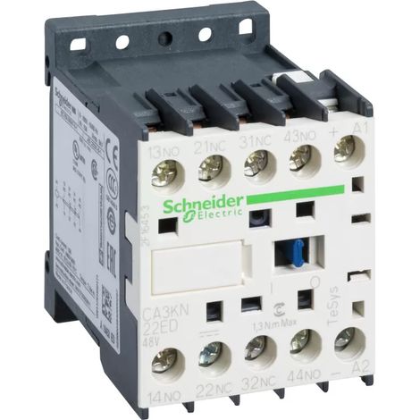 Telemecanique CA3KN22ED - TeSys CA3K Kontaktgeber - 2F+2O - unverzögert - 10A - 48Vcc (1/2)