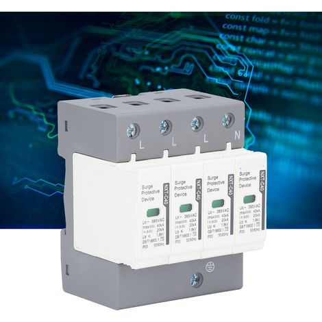 NTX-C40 Überspannungsschutzgerät, Überspannungsschutzgerät für den Hausgebrauch mit niedriger Spannung, 4P 40KA 230/400V. (1/5)