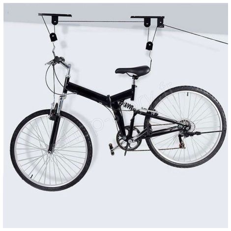 Support Lève Vélo de Plafond + Fixations et Crochet (1/5)