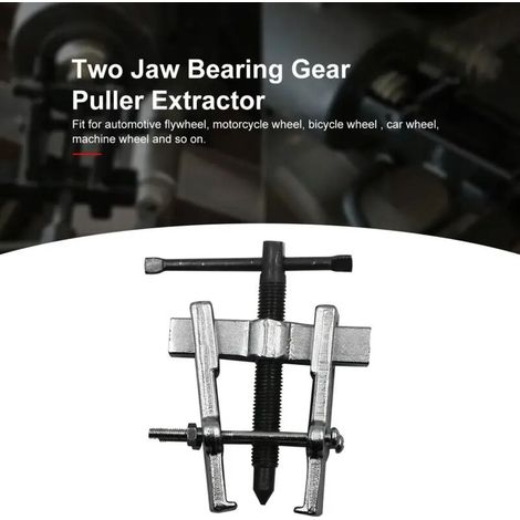 Extractor de engranajes de doble mordaza de 65 mm, extractor de doble mordaza, extractor de instalación, kit de herramientas manuales para automóviles -Crezuo