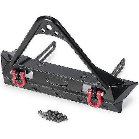 Pare-chocs avant en métal avec crochet de remorquage pour Axial SCX10 SCX10 II 90046 TRX4 1/10 RC Crawler Car Upgrade Pa (1/5)