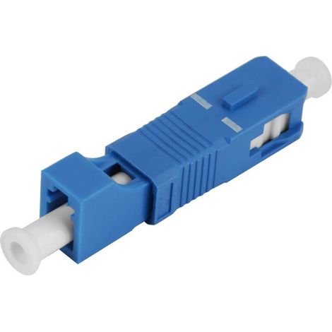 Adaptateur de Fibre Optique, SC Mâle à LC Femelle Convertisseur Optique Hybride Optique de Fibre de Mode Unitaire pour Réseau et Communication Optique (1/5)