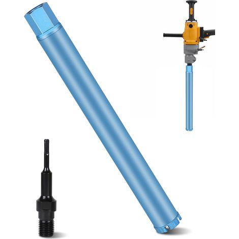 Couronne Diamant pour Carotteuse Ø 62mm L 460mm, Carotte avec Adaptateur SDS PLUS 1 1/4, pour le Carottage Dans le Béton, le Béton Armé, la Maçonnerie et la Pierre (1/5)