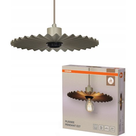 Lámpara colgante e27 beige Ø30cm osram - lum461071