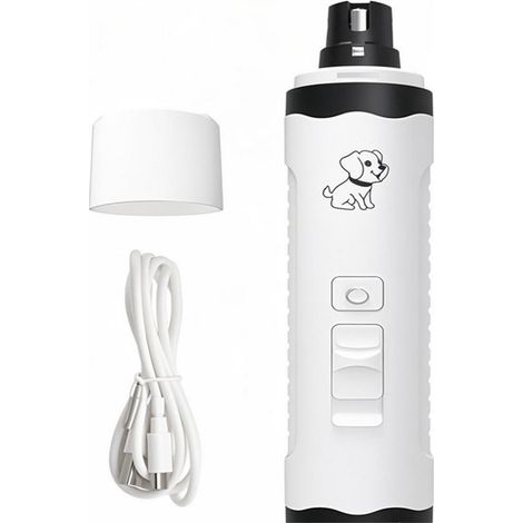 Lima de uñas para perros ultrasilenciosa, lima de uñas eléctrica para mascotas, 2 velocidades, perros pequeños, medianos, grandes y gatos (1/5)