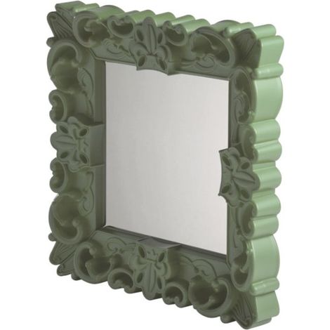 Mirror of Love Verde malva - Piccolo specchio di design originale Slide colorato moderno barocco camera ingresso sala da pranzo salotto