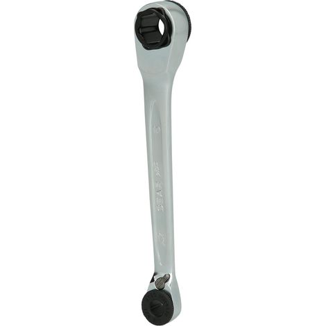 KS Tools 503.4678 Mini bit chiave ad anello a cricchetto reversibile 124.50 mm (1/4)