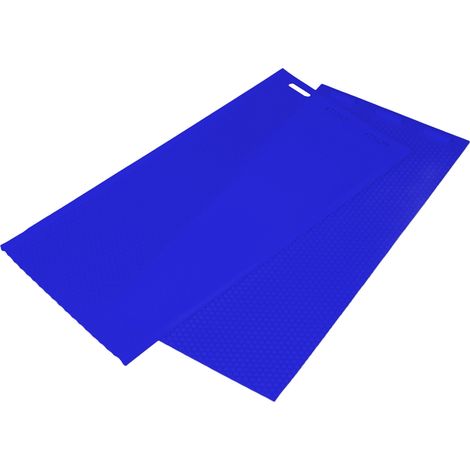 Lot de 2 moules à cire d'abeille en silicone réutilisables de 5,4 mm d'épaisseur, pour l'apiculture (37,5 x 21 cm), bleu foncé. (1/5)