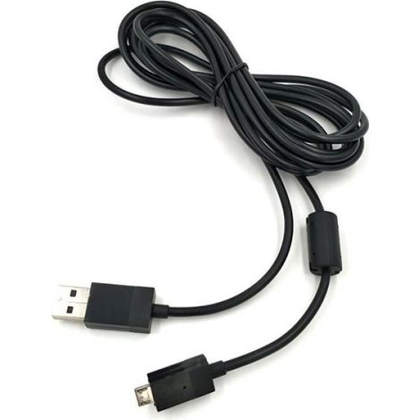 Câble de charge pour Xbox One,PS4,micro USB,câble de données,fil de remplacement,2.75m,délibérément Pad,Plug Play,le - Black[D5258] (1/4)