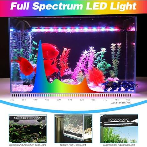 LED Aquarium Lighting Full Spectrum LED Aquarium Lamp LED Lighting Aquarium Lamp Fish Tank Plant (1/4)