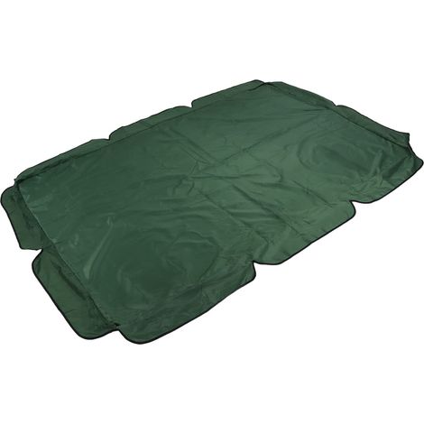Tenda da sole 600D resistente alle intemperie, in tessuto Oxford placcato argento, antivento, per patio, altalena, nera (1/5)